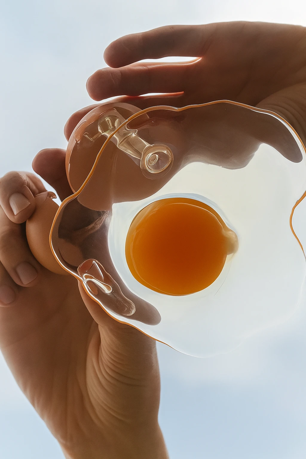 Food Photography From Below on Invisible Glass